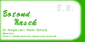 botond masek business card